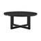 Armen Living Argiope Outdoor Patio Round Coffee Table in Black Aluminum 840254332553 - alternate 1